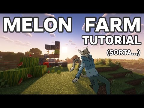 A Vaguely Detailed Melon Farm Tutorial | Minecraft