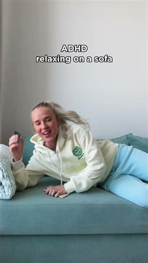 Non-ADHD vs ADHD relaxing on a sofa