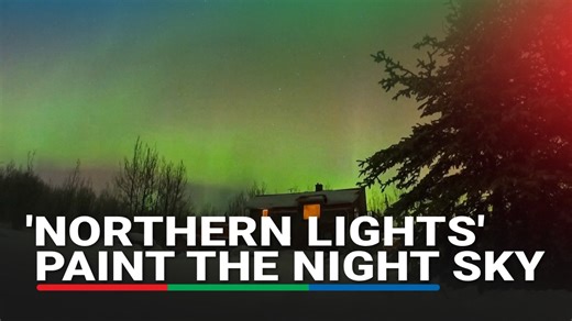 The aurora borealis, also known as the "northern lights", was visible across parts of Canada on Monday (January 19) night, with shimmering green and pink hues lighting up the night sky in a rare display usually seen much farther north. The increased aurora activity is linked to the sun being at the peak of its 11-year cycle, known as solar maximum, when solar activity intensifies and offers more frequent auroral displays.' Reuters was able to confirm the location of the video by the house facade