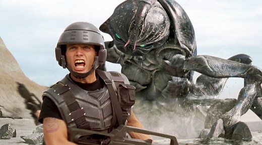 "The only good bug is a dead bug." Casper Van Dien, Neil Patrick Harris, and Denise Richards star in the cult-classic Starship Troopers. Now on Netflix. | Netflix