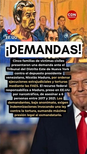Familias de Víctimas Demandan a Maduro en Nueva York por Ejecuciones #shorts