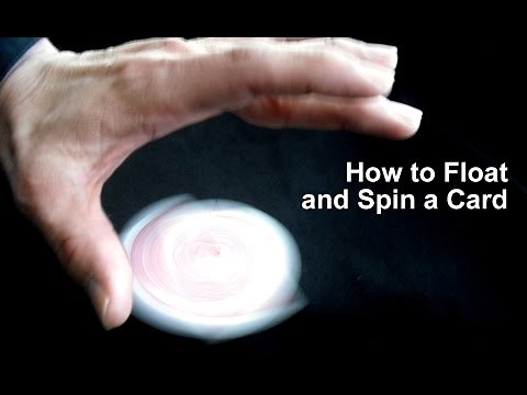 Easy Magic Trick: How to levitate and Spin a Playing Card