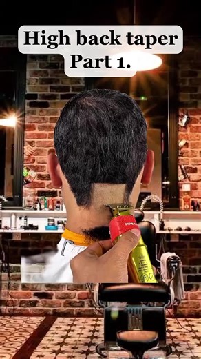 High back taper 💈 #asmr #trending #barbero #videography #barberlife