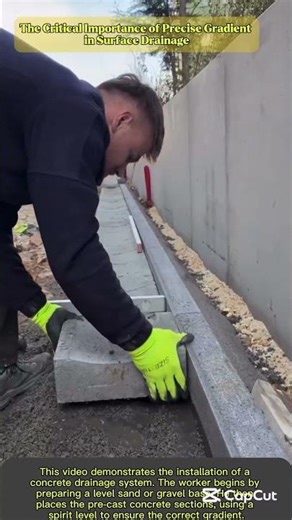 The Critical Importance of Precise Gradient in Surface Drainage