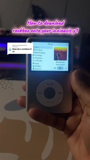 Replying to @duaaaaaa123 here’s how to download rockbox to your innioasis y1 #innioasisy1 #digitalmedia #mp3player #innioasis #y2k
