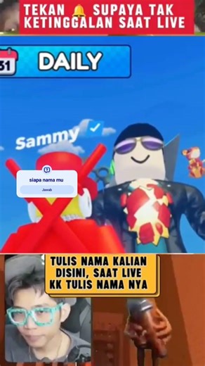 Rummy ketauan makan, Sammy jadi ikutan #shorts #roblox