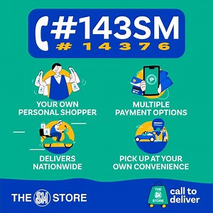 Looking for safe and convenient shopping at #TheSMStore? We've got you covered — #SMCallToDeliver now! To order, call #143SM (#14376) from 10AM to 7PM or join our Viber Community (bit.ly/JoinSMViber) and send a PM to our admins! | SM Store