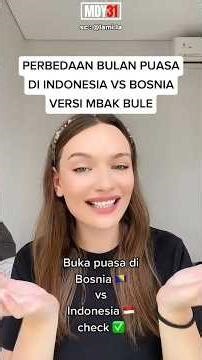 Bedug vs Meriam! Perbedaan Bulan Puasa di Indonesia & Bosnia Versi Mbak Bule‼️
