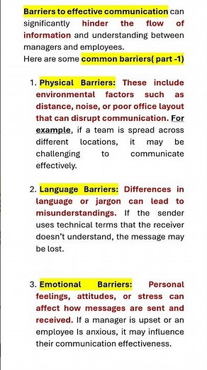 Barriers to effective communication( part-1)