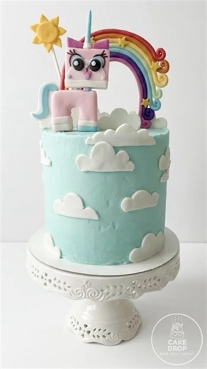 She Had No Idea This LEGO Cake Was Coming 🎂✨ #CakeDrop”