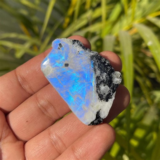 Rainbow Moonstone Polish Slab, Rainbow Moonstone Polish Raw, Moonstone Crystal, Size 38x31.mm Weight 105.carat - Etsy