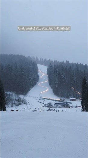 mountain coaster iluminat - unde crezi că este acest loc în România? #snow #mountaincoaster