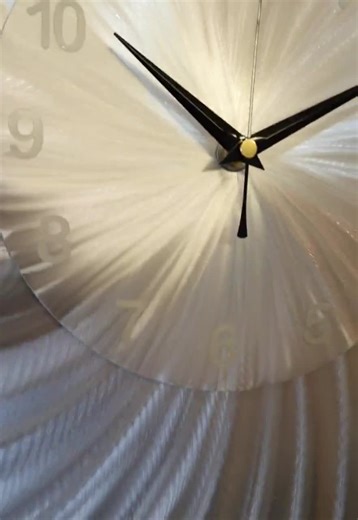 Modern Metal Clock, Silver Wall Clock, Abstract Sculpture, Contemporary Art, Unique Clock, Industrial Clock, Unusual Clock, Handmade Clock - Etsy