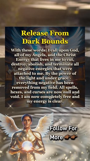 👼 Three prayers to strengthen your spirit and cleanse your energy: ✨ Protection from negative entities ✨ Release from dark bounds ✨ Breaking old habits and reclaiming your freedom 💫 Listen, breathe, and let these words restore your light. Like, share, and follow for more angelic guidance and divine healing. #Inspiration #Motivation #Success #Love #Trending #ViralVideo #Music | Starr Lewis