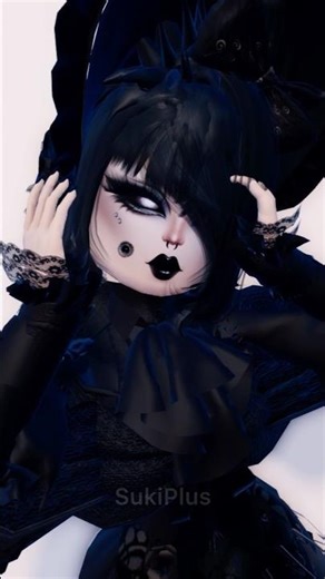 I used the steampunk mask to make a cheek tunnel #dti #dresstoimpress #shorts