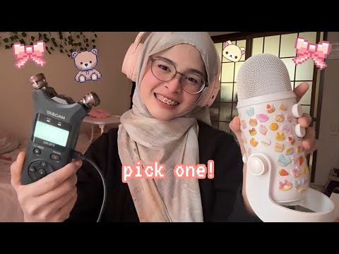 ASMR 🎀 TASCAM vs Blue Yeti Mic… Which Sounds Better? ✦˖°