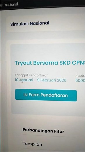 Tryout GRATIS SKD CPNS 2026 Batch 5