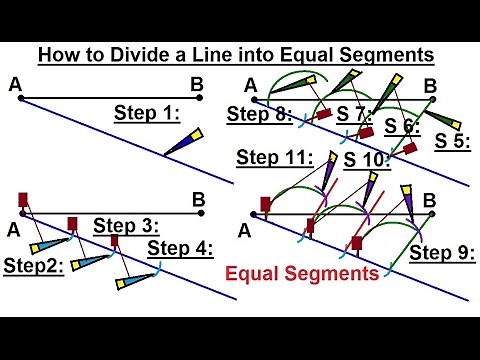 Geometry - Constructions (10 of 15) How to Divide a Line Segment into Equal Segments
