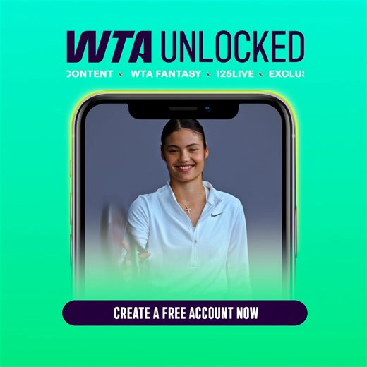 14 reactions | Access WTA Unlocked for free! Unlock exclusive content, live streaming and more today. Advantage, fans. Sign Up Today ⬇️ | WTA | Facebook
