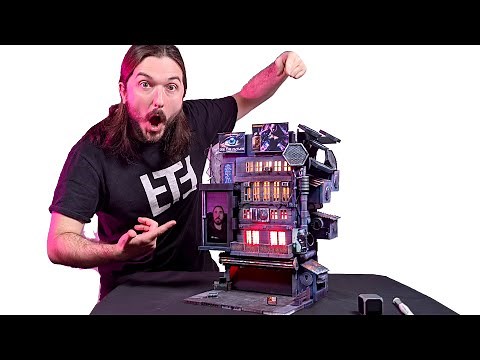 Making a CUSTOM Neon City Dice Tower