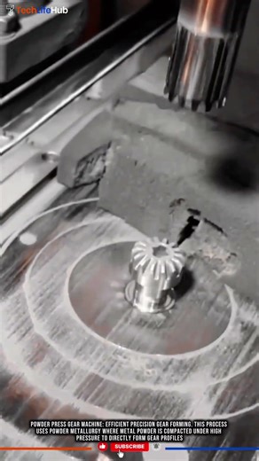 Innovation Powder Press Gear Machine: Efficient Precision Gear Forming #tech