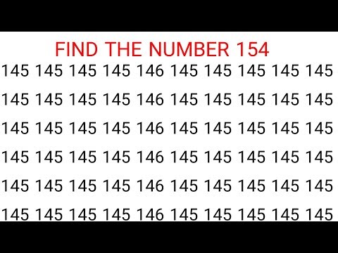 Can You Find the Number “154”? Test Your Mind & Eyes in 1 Minute.