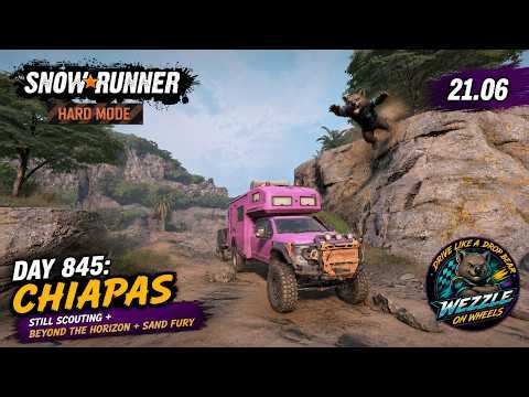 SnowRunner Hard Mode - R21 E06 - Still Scouting + Beyond the Horizon + Sand Fury
