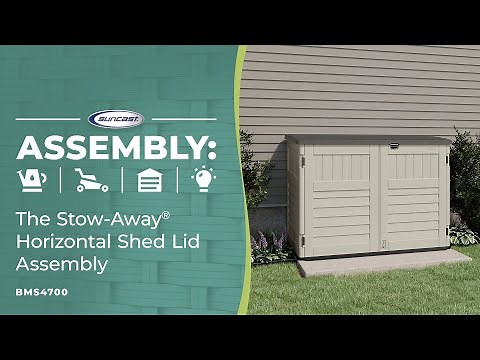 Suncast Horizontal Shed Lid Assembly: BMS4700