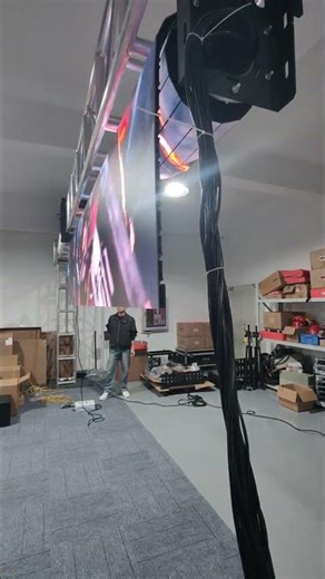 Kingly rolling led roll up display screen for trade exhibition or conference room #leddisplay