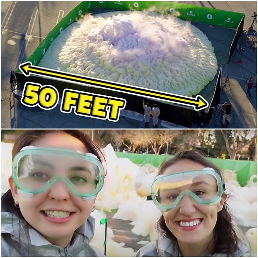 Supersized fun with chemistry - the biggest Elephant's Toothpaste experiment ever by KiwiCo (USA) 👩‍🔬 | Guinness World Records