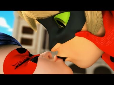 LadyBug and Cat Noir, first kiss [Season 1, Episode "Dark Cupid"]