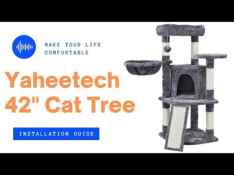 Yaheetech 42 Inches H Cat Tree Tower Installation Guide #cattree