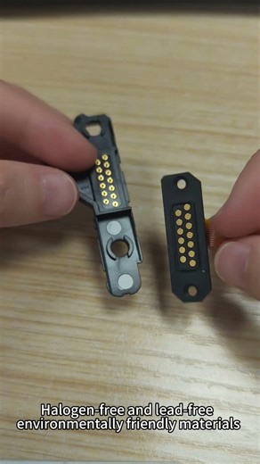 13-Pin Gold-Plated Pogo Pin Connector