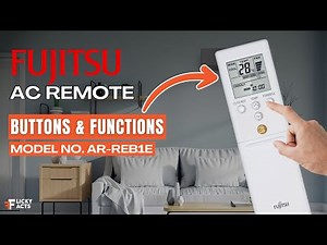 Fujitsu AC Remote Buttons & Functions (Model No: AR-REB1E) | Heat Pump Remote Guide