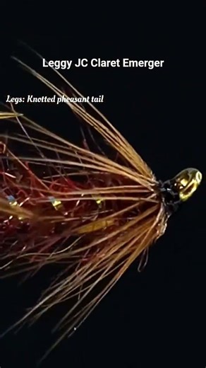 Leggy JC Claret Emerger (soft hackle) #flytying