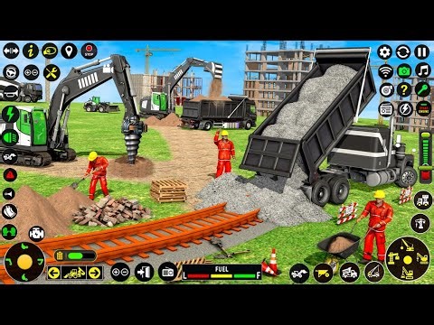 👷 Real City Construction Simulator 3D -🚧 City Road Builder Excavator Trucks - Android Gameplay