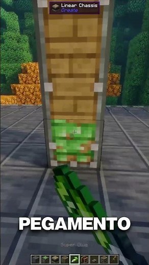 How to Make a Mechanical Door with the Create Mod #Minecraft #CreateMod #AutomaticDoor #shorts