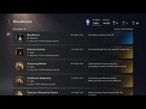 Final: NG+2 Bloodborne: Easy to Follow, Platinum Guide. 100% via no Online Save