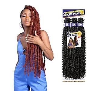 Sensationnel Ruwa prestretched braiding hair - 3x water wave 24 inch water repellent kanekalon fast dry synthetic sports itch free (1 pack, SM1B/27)