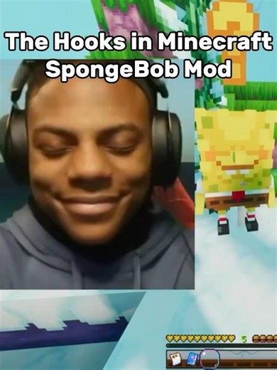 The Hooks & ‘My Mom is Kinda Homeless’ in Minecraft SpongeBob Biomes AddOn #Shorts #Minecraft #Funny