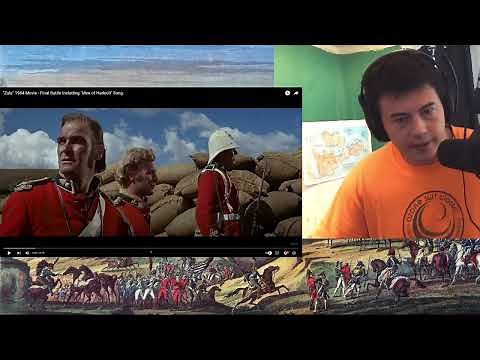 American Reacts "Zulu" 1964 Movie - Final Battle Including "Men of Harlech" Song.