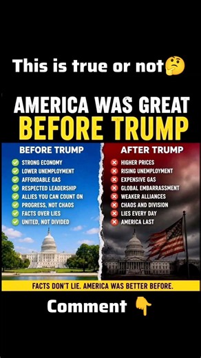 America Before Trump vs After Trump|| Fact Check#shorts