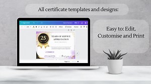 Sponsorship Appreciation Certificate Template - Instant Download, High Quality, Fully Customisable - Recognition of Someone Special. - Etsy