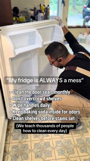 Another home cleaning hack - how to clean your fridge! #fridge #learnfromme #howtoclean