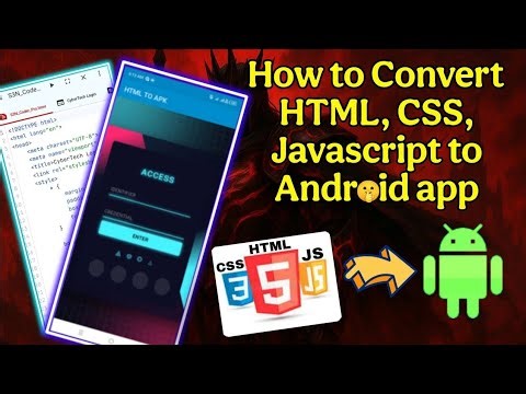 How to Convert HTML Code to APK || Convert Website to Android app 😎