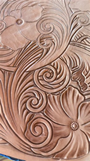 Unique Tooled Leather Truck Interior Creations