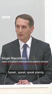4.9M views · 25K reactions | "Speak plainly, Sergei." Russian President Vladimir Putin pressed one of his top spy chiefs, during a meeting with officials on recognition for rebel-held regions of Ukraine. https://bbc.in/3IovZnm | BBC News | Facebook