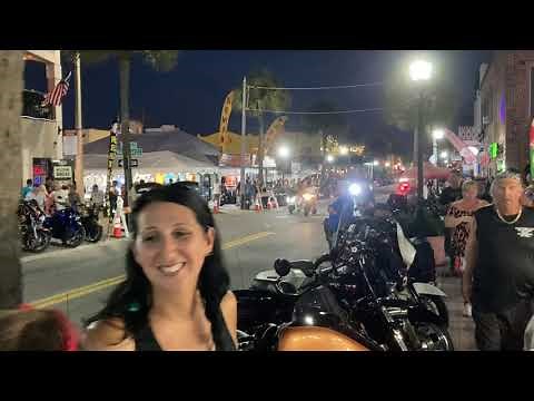 Live Friday Night Daytona Beach Biketoberfest 2021 Motorcycle Rally