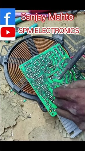 Bajaj induction repairing #electronicsrepair #electricalindia #electrical #housewiring #hometheater
