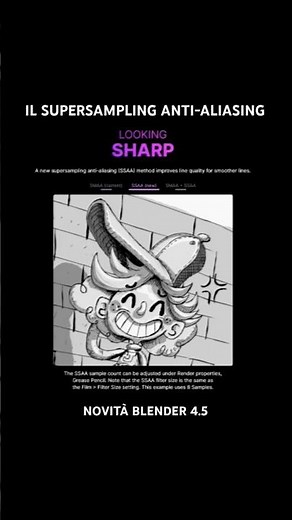 What's New in Blender 4.5: Sharper Images with New Supersampling Anti-Aliasing